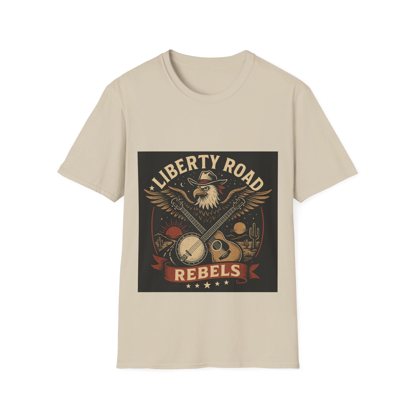 Liberty Road Rebels Vintage Americana Style T-Shirt