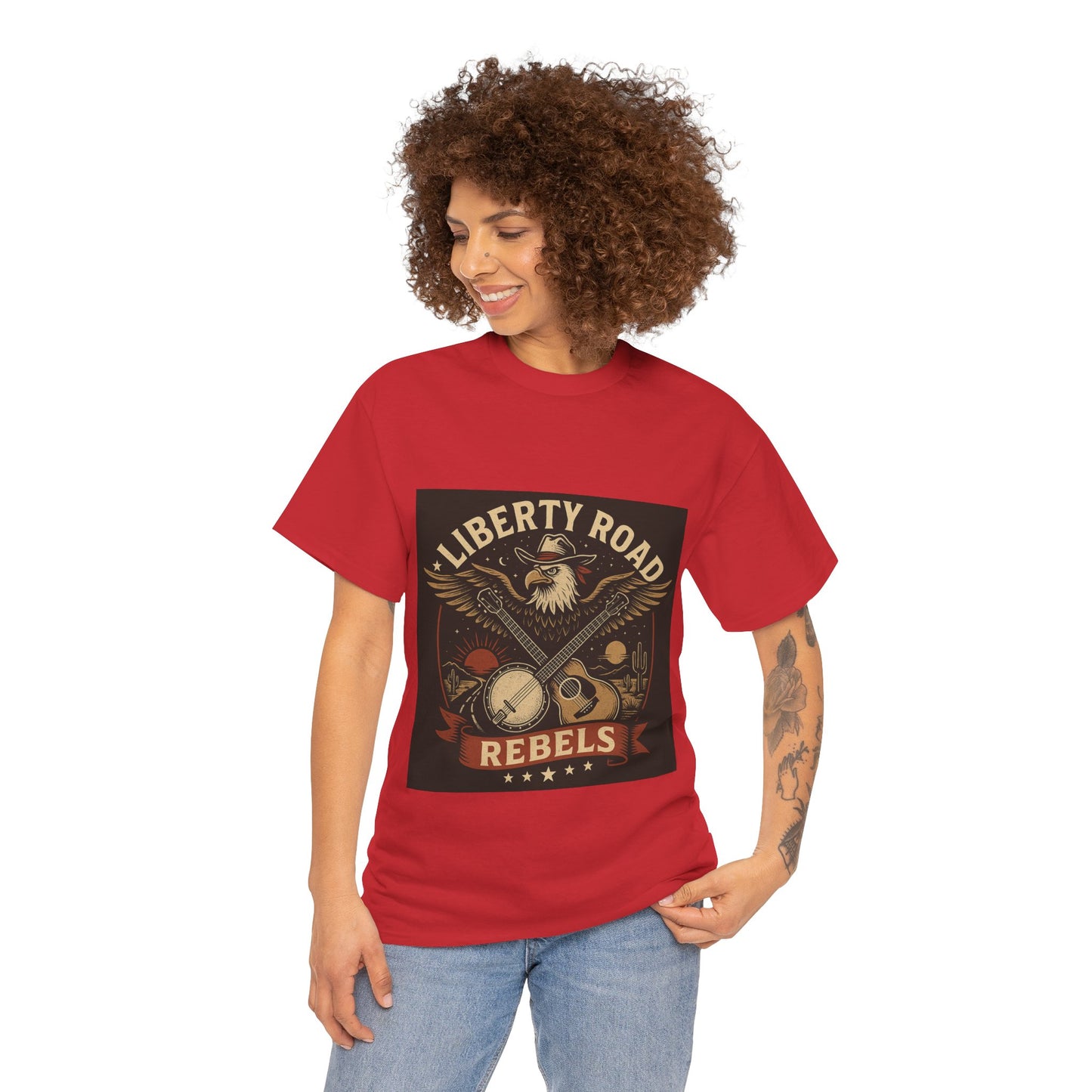 Liberty Road Rebels Vintage Americana Style Tee Unisex T-Shirt