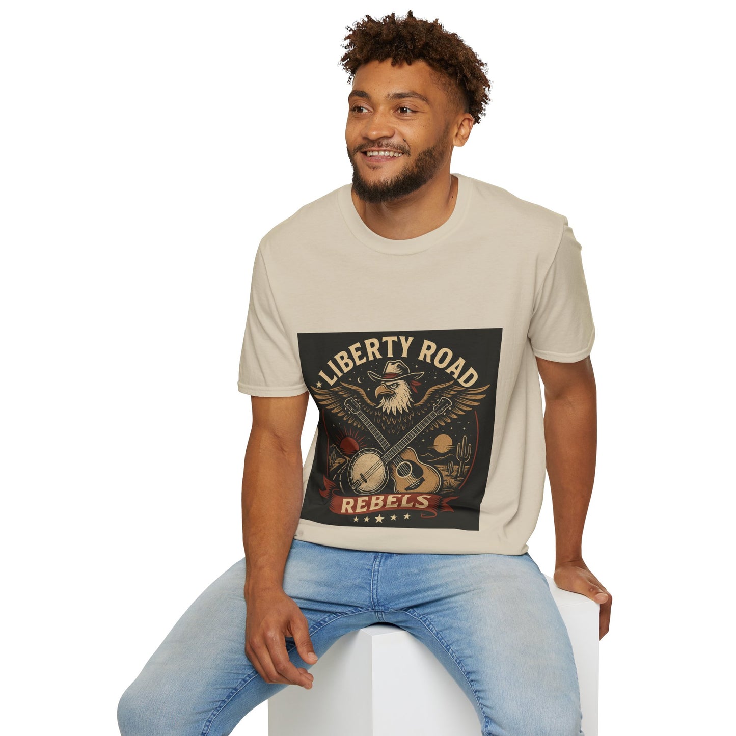 Liberty Road Rebels Vintage Americana Style T-Shirt