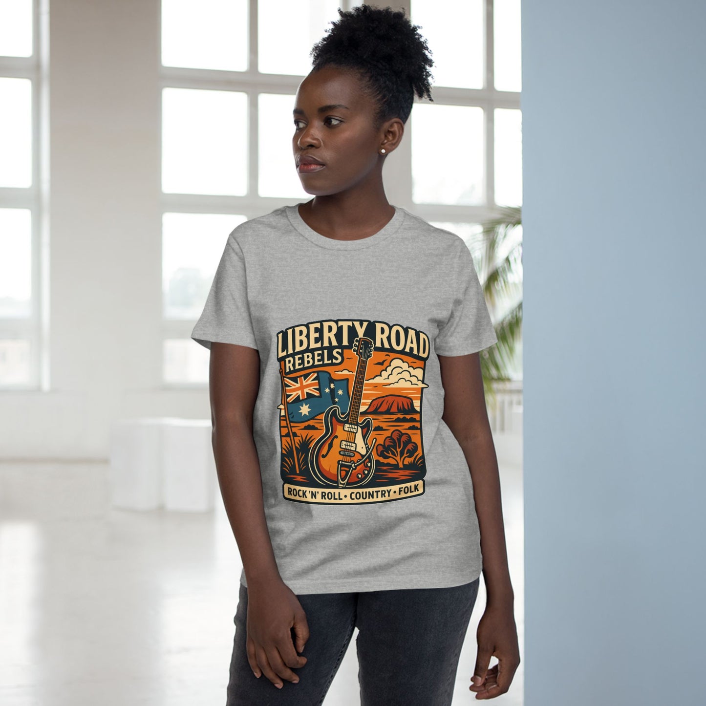 Liberty Road Rebels Vintage Australiana Rock 'n' Roll Tee T-Shirt