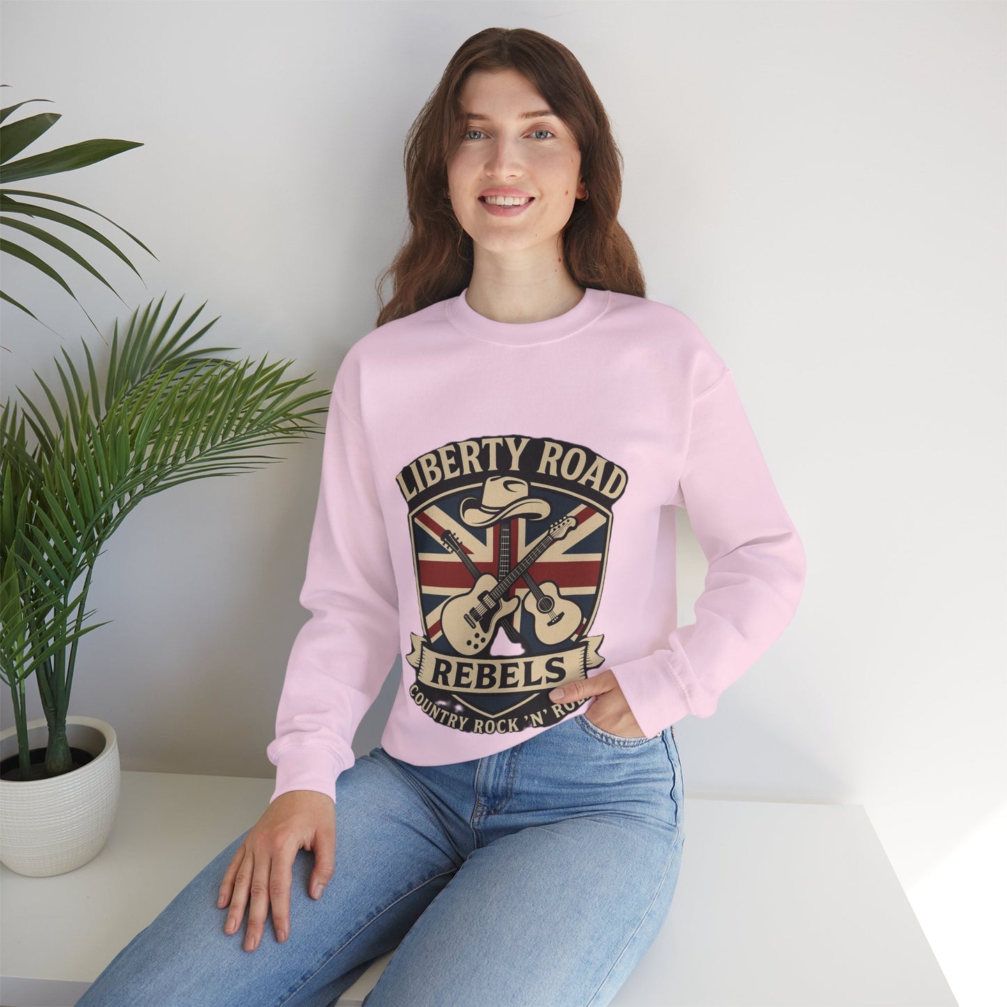 Liberty Road Rebels Britannia Sweatshirt Unisex Crewneck Longsleeve T-Shirt