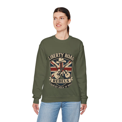 Liberty Road Rebels Britannia Sweatshirt Unisex Crewneck Longsleeve T-Shirt