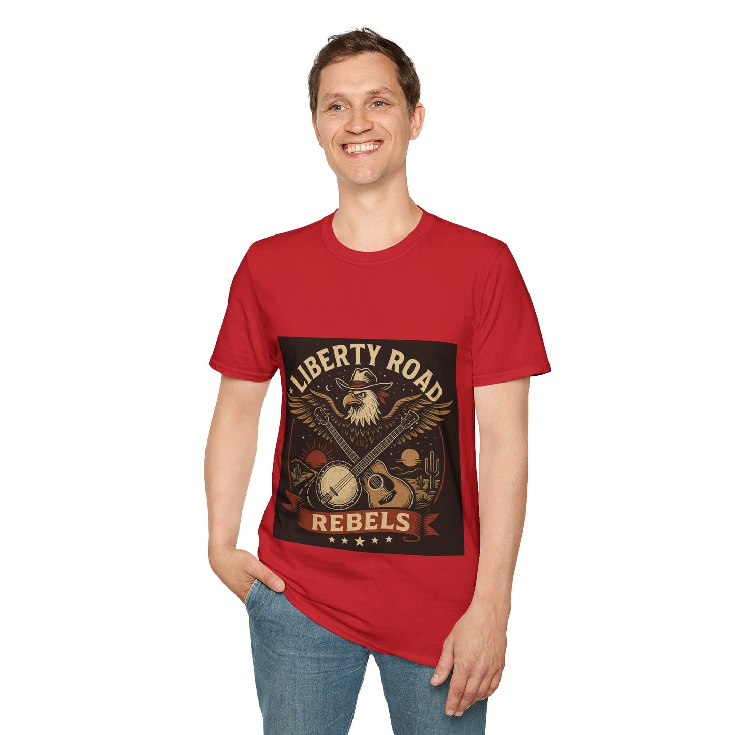 Liberty Road Rebels Vintage Americana Style T-Shirt