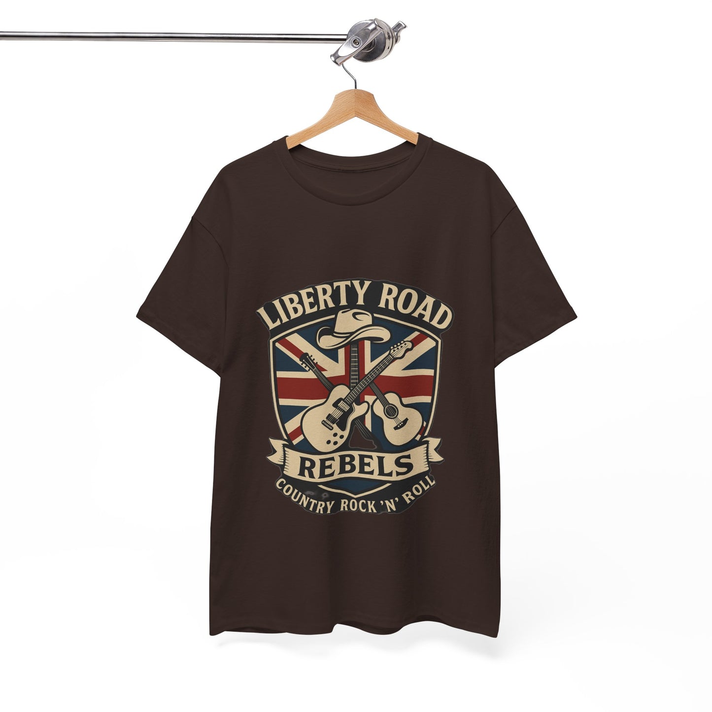 Liberty Road Rebels Britannia Rock 'n' Roll Rebels Tee Unisex Heavy Cotton T-Shirt