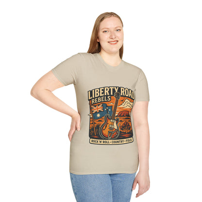Liberty Road Rebels Australiana T-Shirt Unisex Graphic Tee