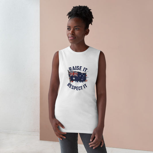 Raise It Respect It Australian Pride Unisex Tank Top Singlet