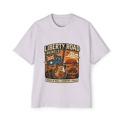 Liberty Road Music Australiana Tee Grunge Style T-Shirt