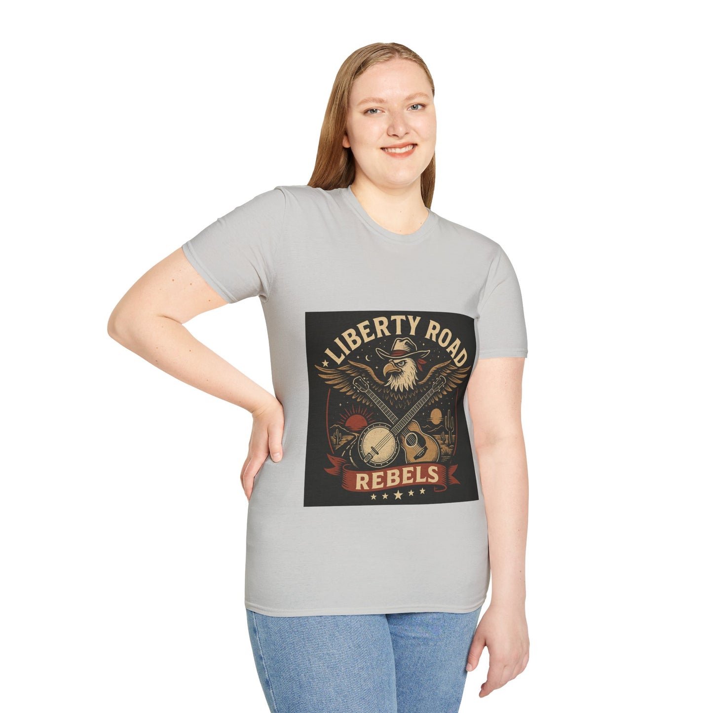 Liberty Road Rebels Vintage Americana Style T-Shirt