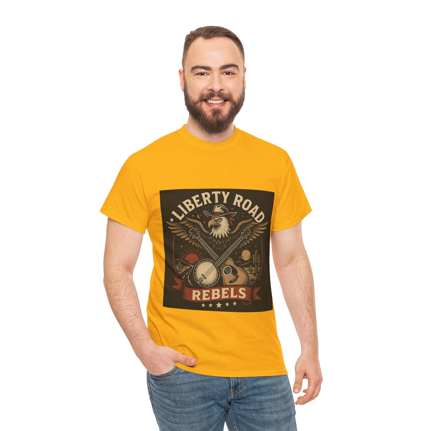 Liberty Road Rebels Vintage Americana Style Tee Unisex T-Shirt