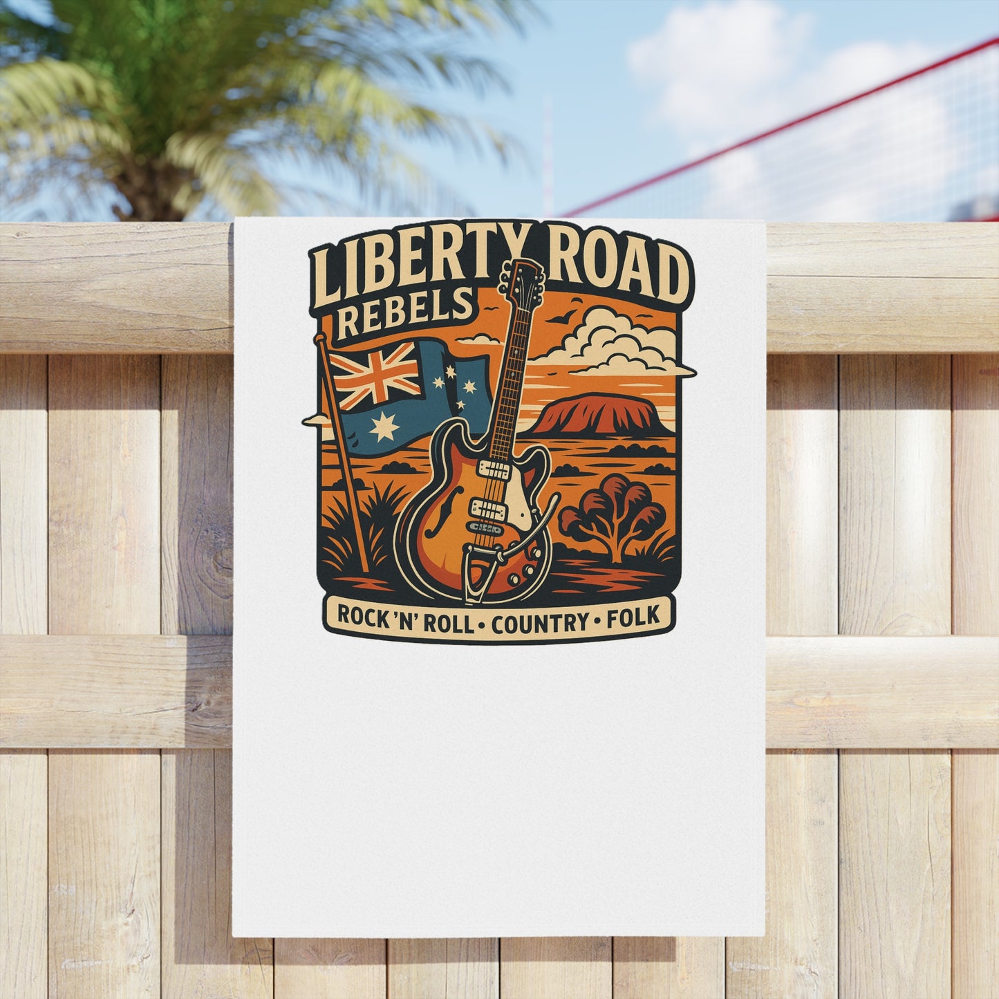 Liberty Road Rebels Australiana Beach Towels