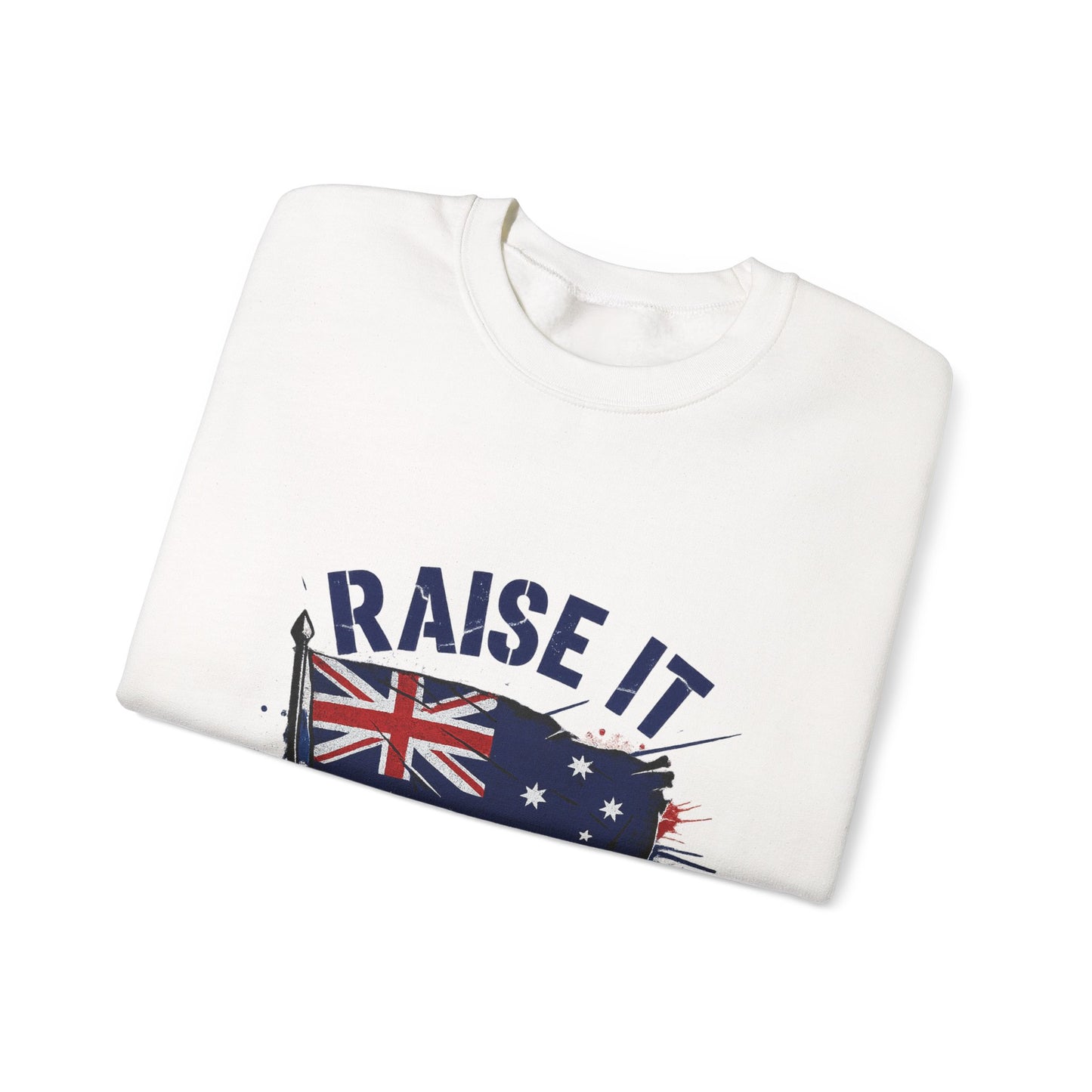 Raise It Respect It Australia Flag UniSex Crewneck Sweatshirt