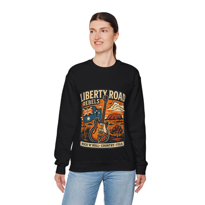 Liberty Road Rebels Australiana Cozy Crewneck Sweatshirt