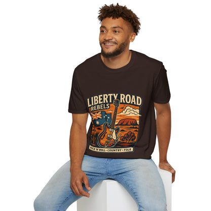 Liberty Road Rebels Australiana T-Shirt Unisex Graphic Tee