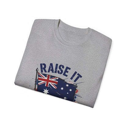 Raise It Respect It Australia Flag Tribute Unisex Tee T-Shirt