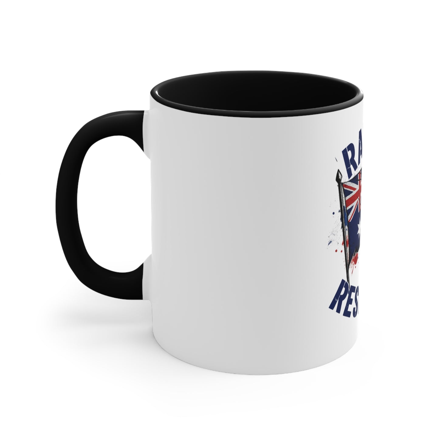 Raise It Respect It Australian Flag Colorful Accent Coffee Mug