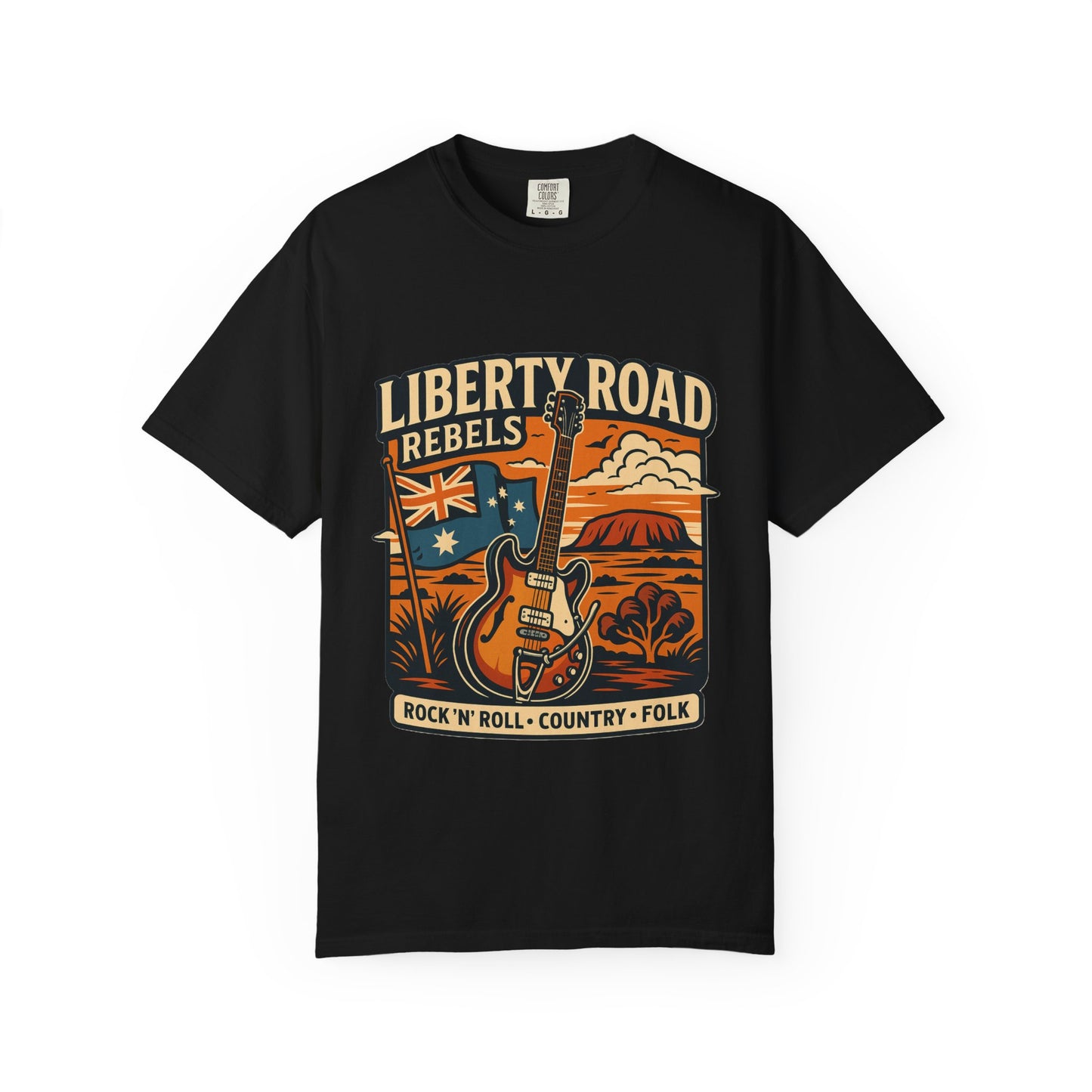 Liberty Road Rebels Australiana Unisex Garment-Dyed T-shirt