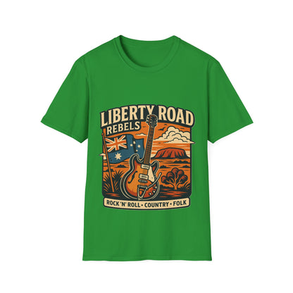 Liberty Road Rebels Australiana T-Shirt Unisex Graphic Tee