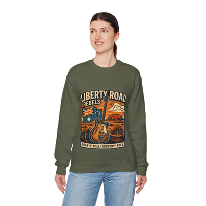 Liberty Road Rebels Australiana Cozy Crewneck Sweatshirt