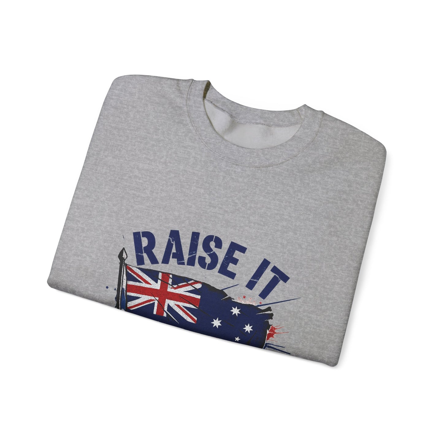 Raise It Respect It Australia Flag UniSex Crewneck Sweatshirt