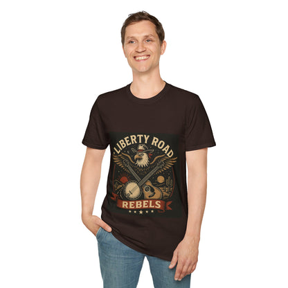 Liberty Road Rebels Vintage Americana Style T-Shirt