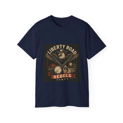 Liberty Road Rebels Vintage Americana Style Unisex Tee T-Shirt