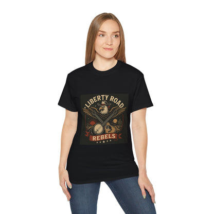 Liberty Road Rebels Vintage Americana Style Unisex Tee T-Shirt