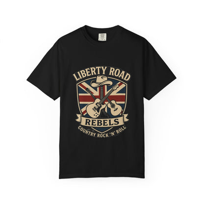Liberty Road Rebels Britannia Rock 'N' Roll T-Shirt Vintage Style Tee