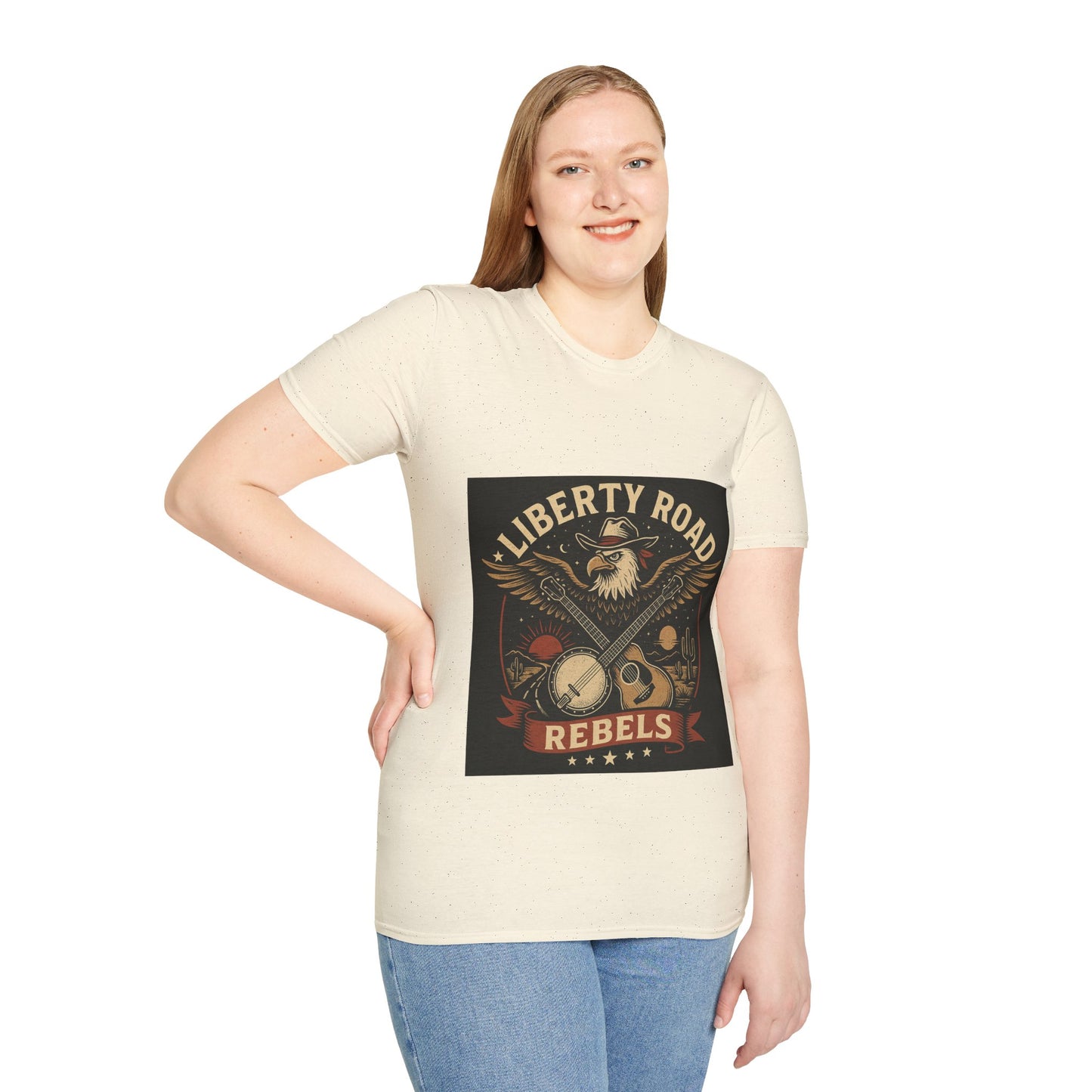 Liberty Road Rebels Vintage Americana Style T-Shirt