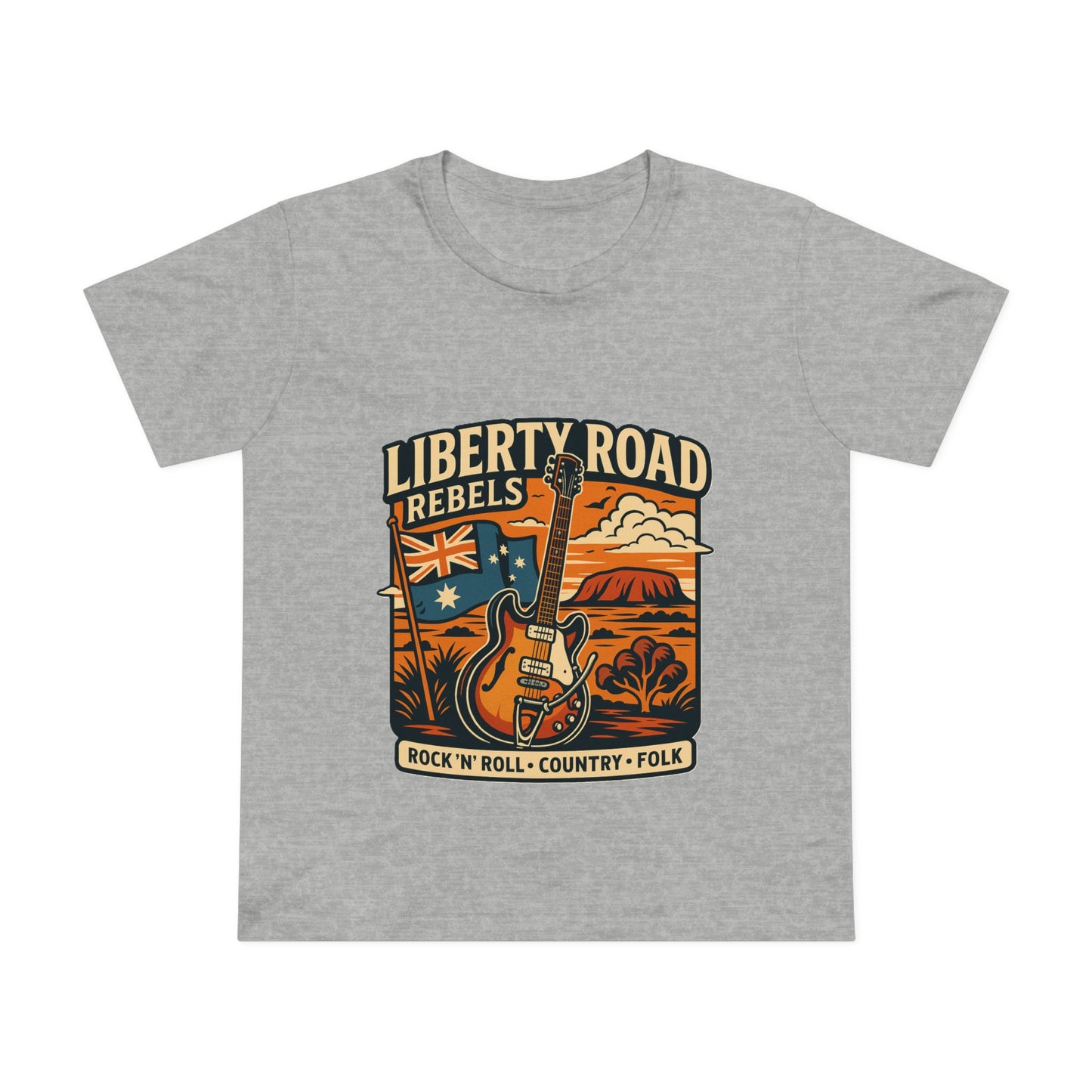 Liberty Road Rebels Vintage Australiana Rock 'n' Roll Tee T-Shirt
