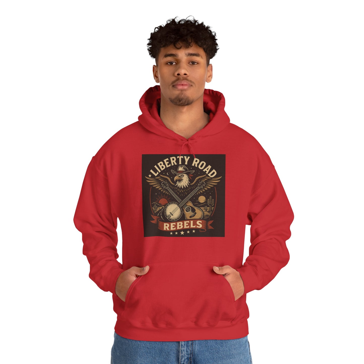 Liberty Road Rebels Vintage Americana Style Sweatshirt Unisex Hoodie