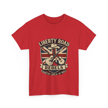Liberty Road Rebels Britannia Rock 'n' Roll Rebels Tee Unisex Heavy Cotton T-Shirt