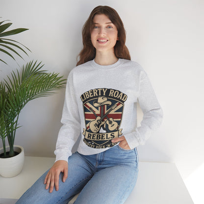 Liberty Road Rebels Britannia Sweatshirt Unisex Crewneck Longsleeve T-Shirt