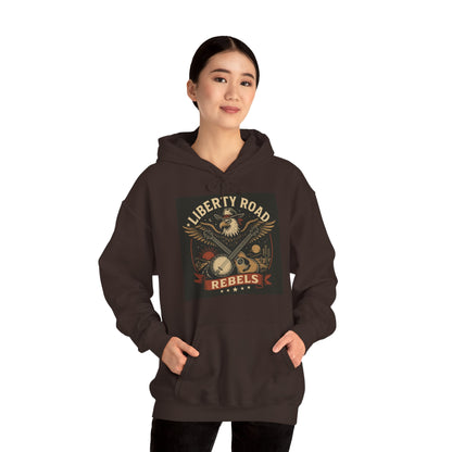 Liberty Road Rebels Vintage Americana Style Sweatshirt Unisex Hoodie