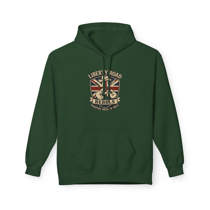 Liberty Road Rebels Britannia Fleece Hoodie Unisex Sweatshirt