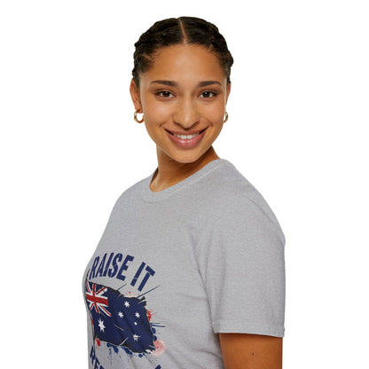 Raise It Respect It Australia Flag Unisex T-Shirt Tee