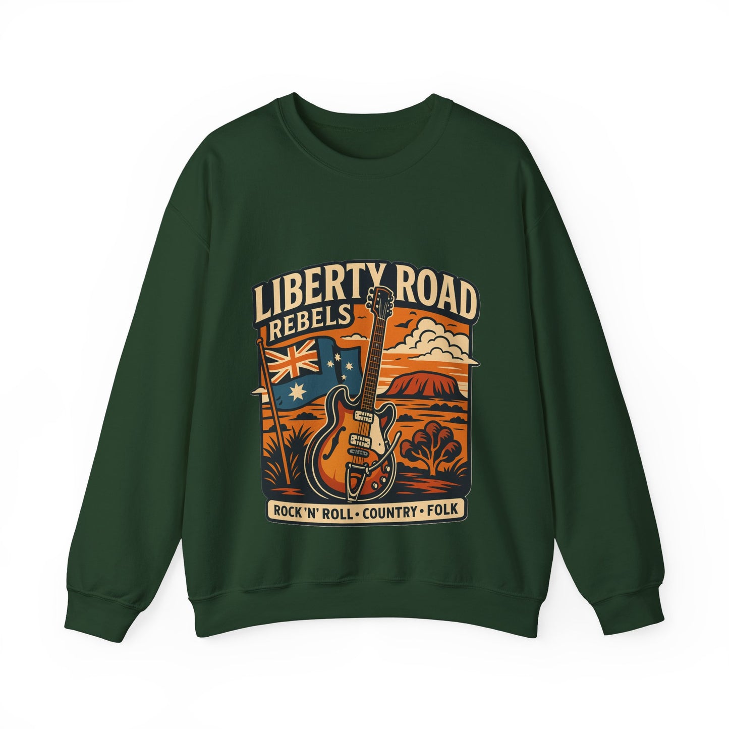 Liberty Road Rebels Australiana Cozy Crewneck Sweatshirt