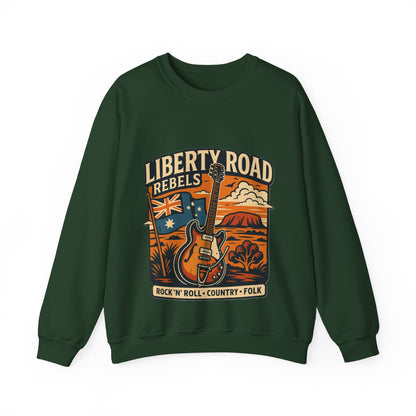 Liberty Road Rebels Australiana Cozy Crewneck Sweatshirt