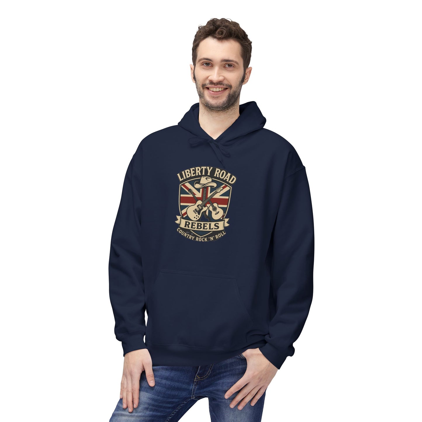 Liberty Road Rebels Britannia Fleece Hoodie Unisex Sweatshirt