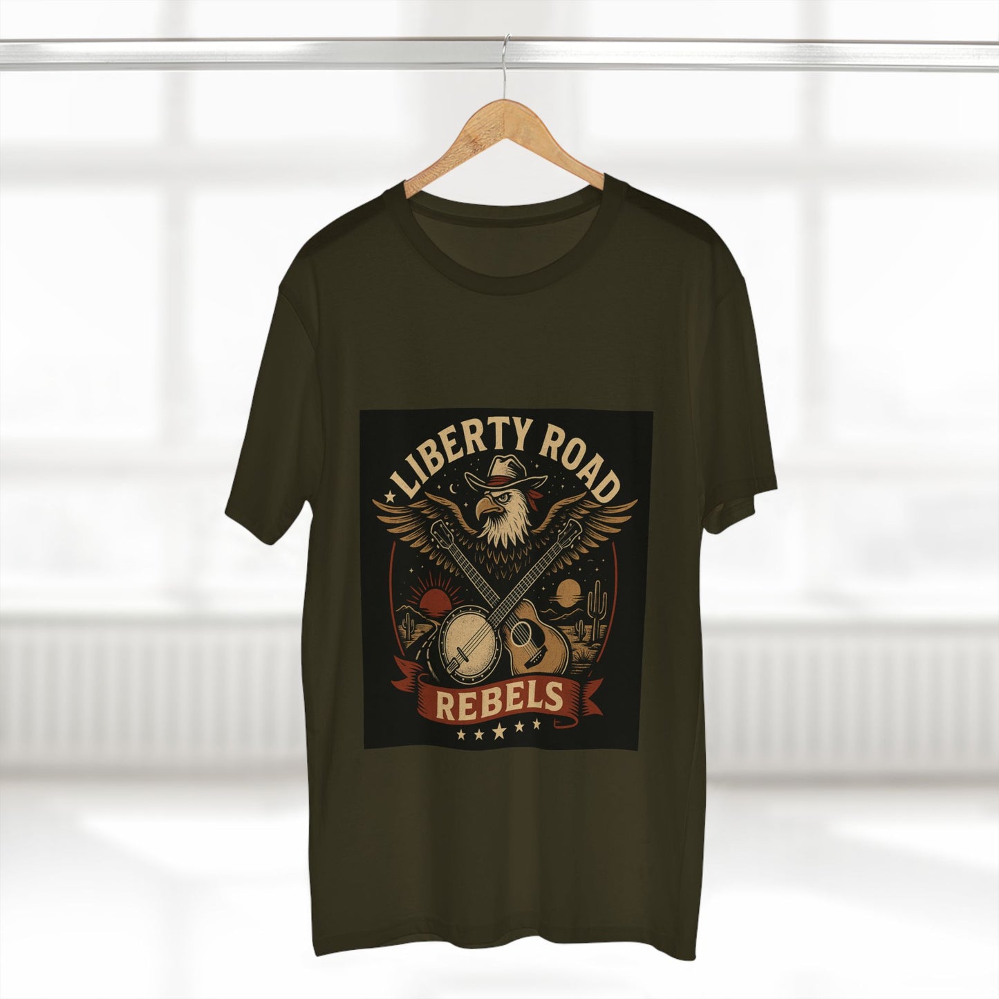 Liberty Road Rebels Vintage Americana Style Tee T-Shirt