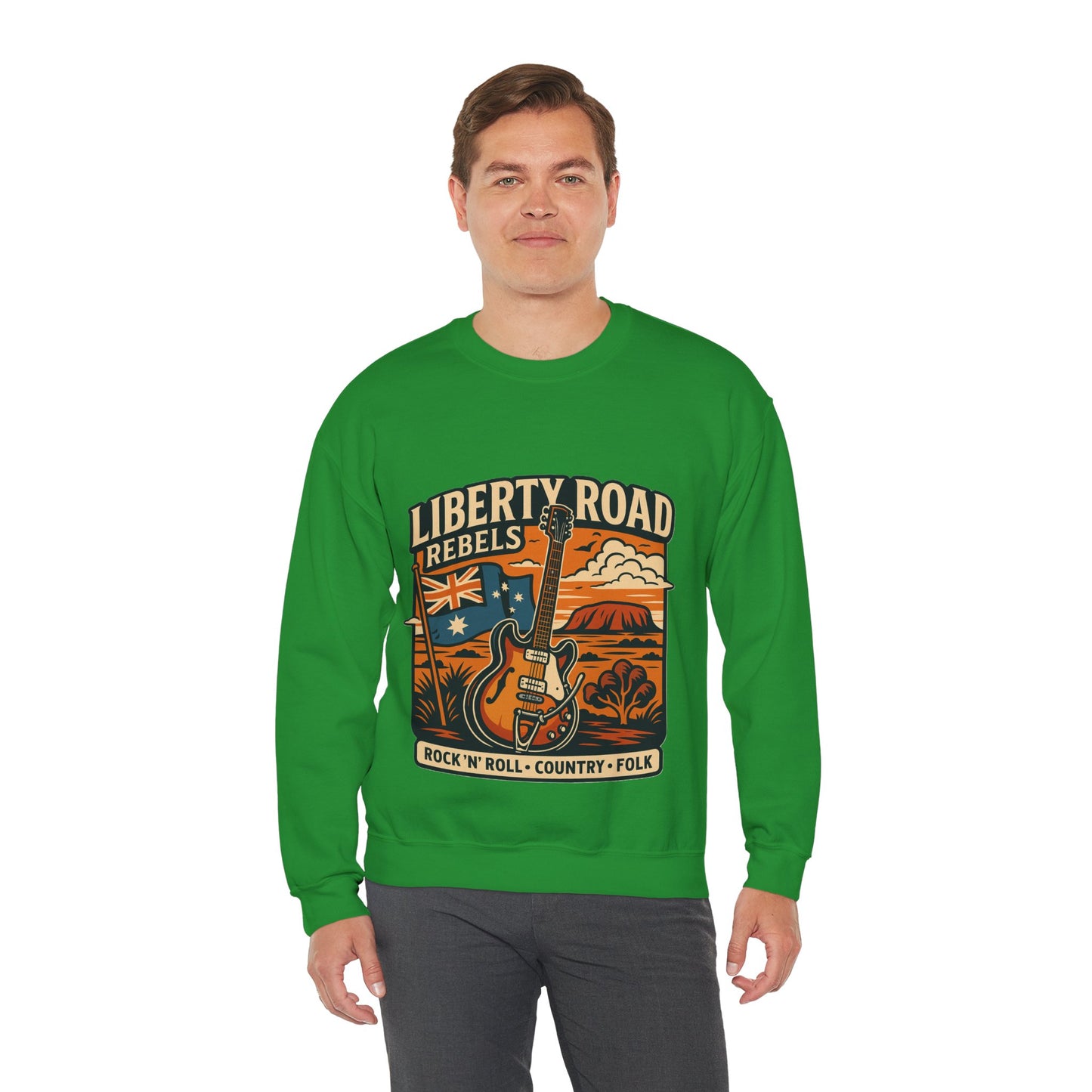 Liberty Road Rebels Australiana Cozy Crewneck Sweatshirt