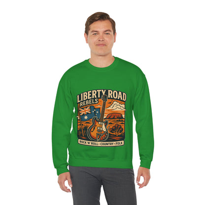 Liberty Road Rebels Australiana Cozy Crewneck Sweatshirt