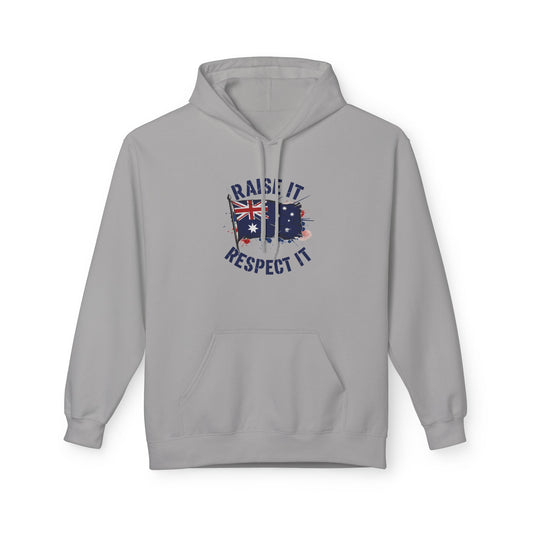 Unisex Raise It Respect It Australian Flag Hoodie