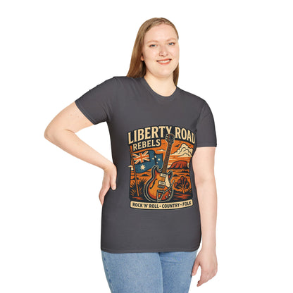 Liberty Road Rebels Australiana T-Shirt Unisex Graphic Tee