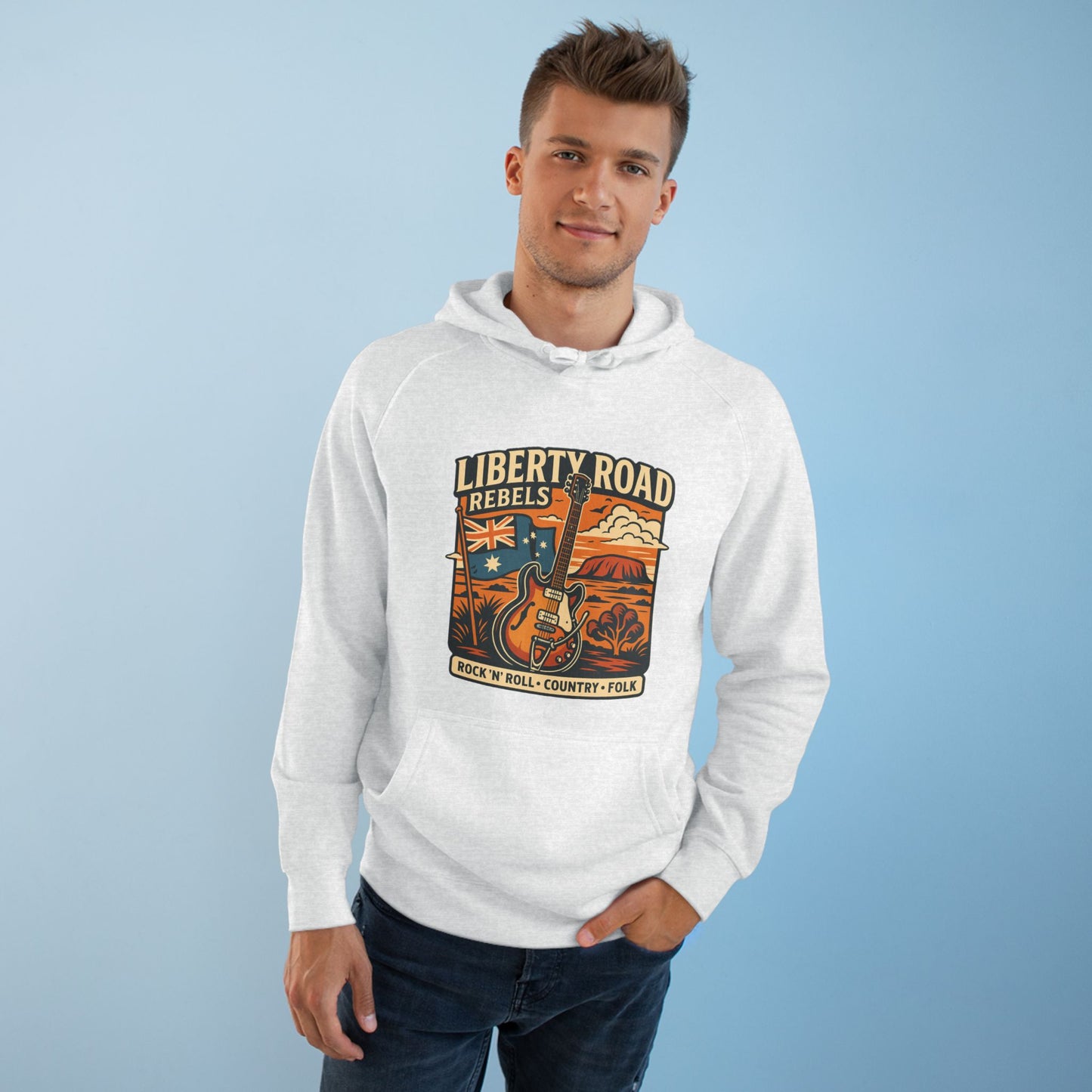Liberty Road Rebels Vintage Australiana Hoodie