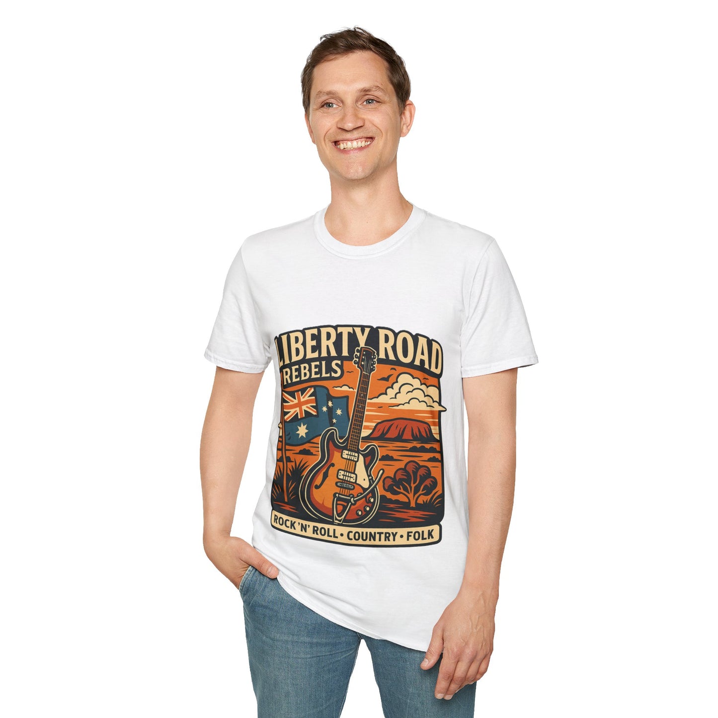 Liberty Road Rebels Australiana T-Shirt Unisex Graphic Tee