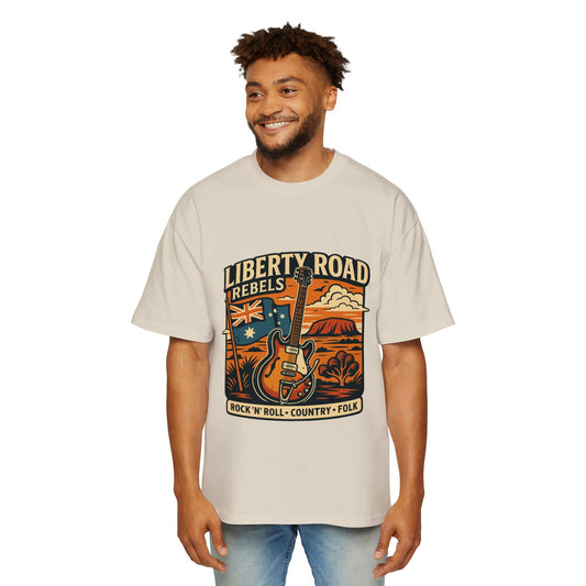 Liberty Road Music Australiana Tee Grunge Style T-Shirt