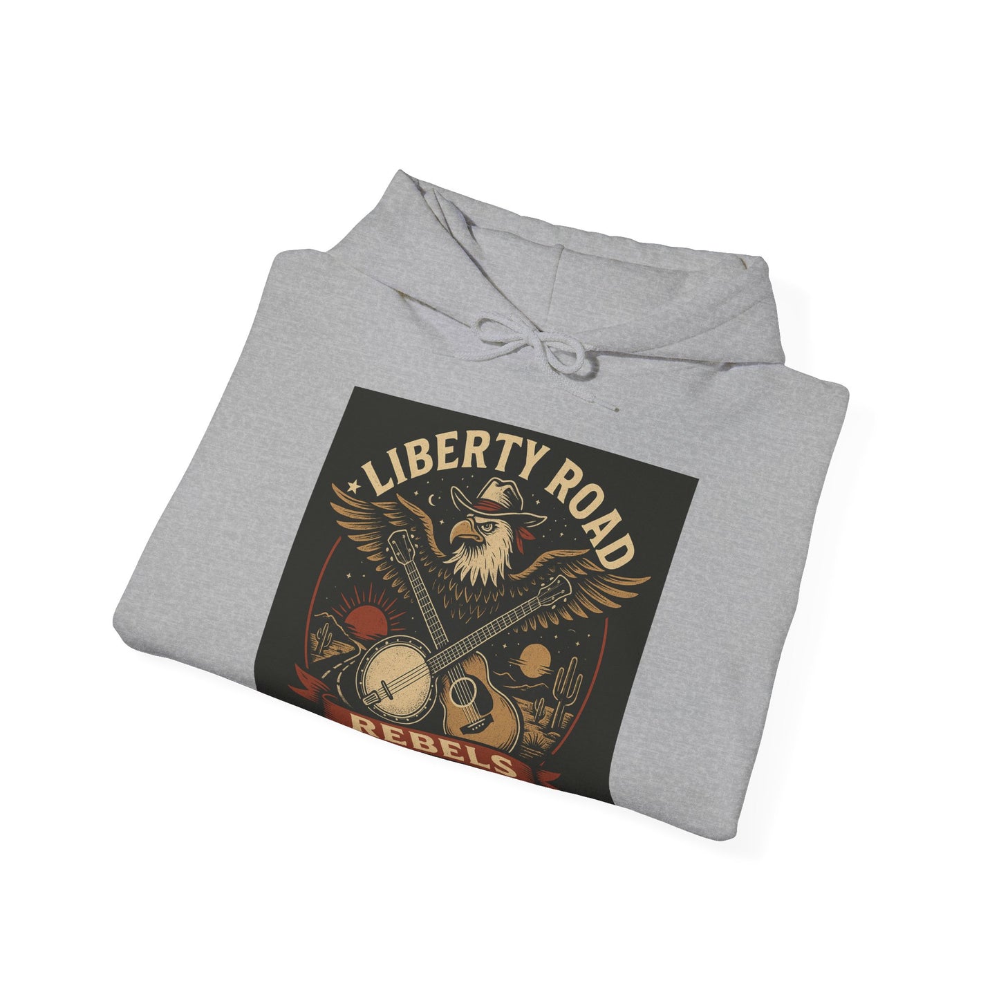Liberty Road Rebels Vintage Americana Style Sweatshirt Unisex Hoodie