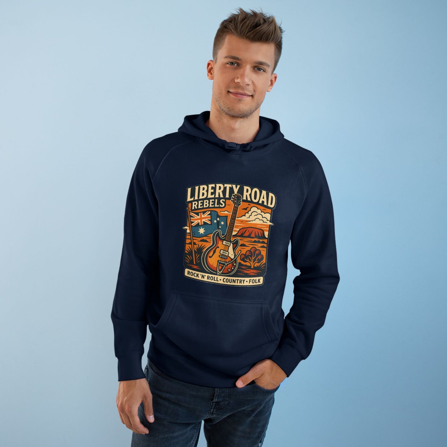 Liberty Road Rebels Vintage Australiana Hoodie