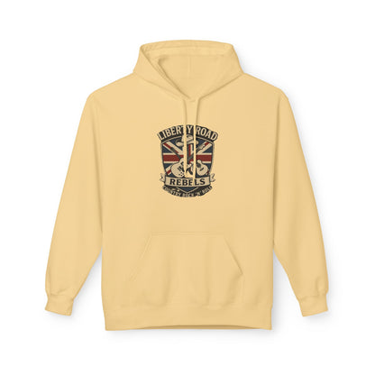 Liberty Road Rebels Britannia Fleece Hoodie Unisex Sweatshirt