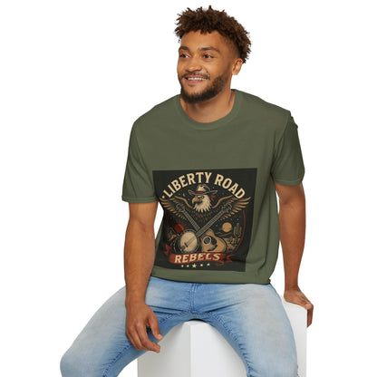 Liberty Road Rebels Vintage Americana Style T-Shirt